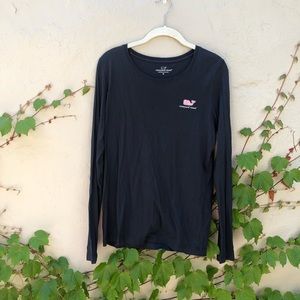 Vineyard Vines Navy Whale Tee